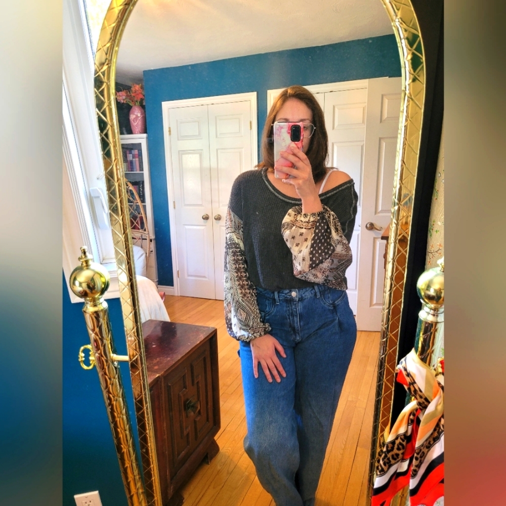 By Together shirt with flowy sleeves